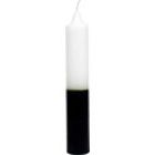 Double Action Jumbo Pillar Candle Black / White