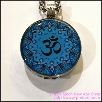Stainless Steel Oil Locket - Om