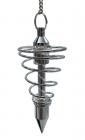 Deluxe Silver Spiral Pendulum