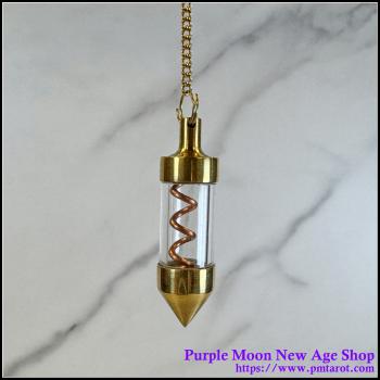 Copper Spiral In Brass Pendulum
