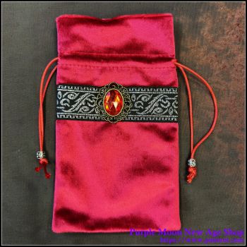 Red Velvet Tarot Bag