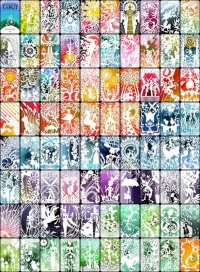 Silhouettes Tarot 2nd Signed Edition - Negative Version