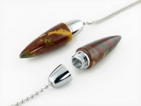 Bearing Balanced Bloodstone Pendulum