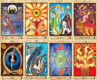 Rosetta Tarot - Papyrus Gold Edition With Hieroglyph Guide