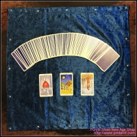 Sky Blue Tarot Cloth w/star edging