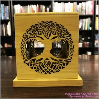 Bamboo Made Meditative Incense Box With Tree Of Life