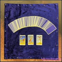 Dark Purple Tarot Cloth W/star Edging