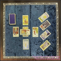 Sky Blue Tarot Cloth