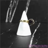 Crystal Ring - Black Obsidian