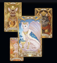 Nine Lives Cat Tarot - Jade Oasis Edition