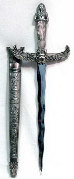 Silver Egyptian athame