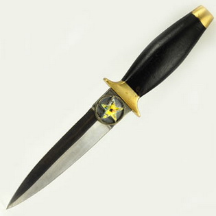 Pentagram with Crystal Athame