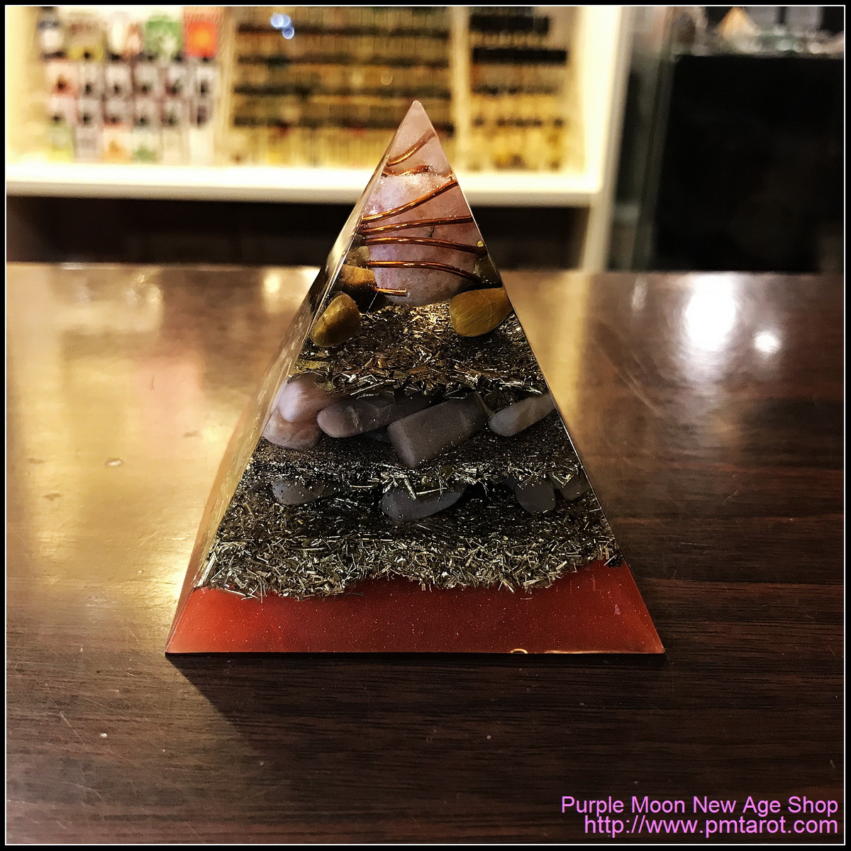 Avalon Magick x Oplusnet - Sunstone High Quality Orgonite Pyramid