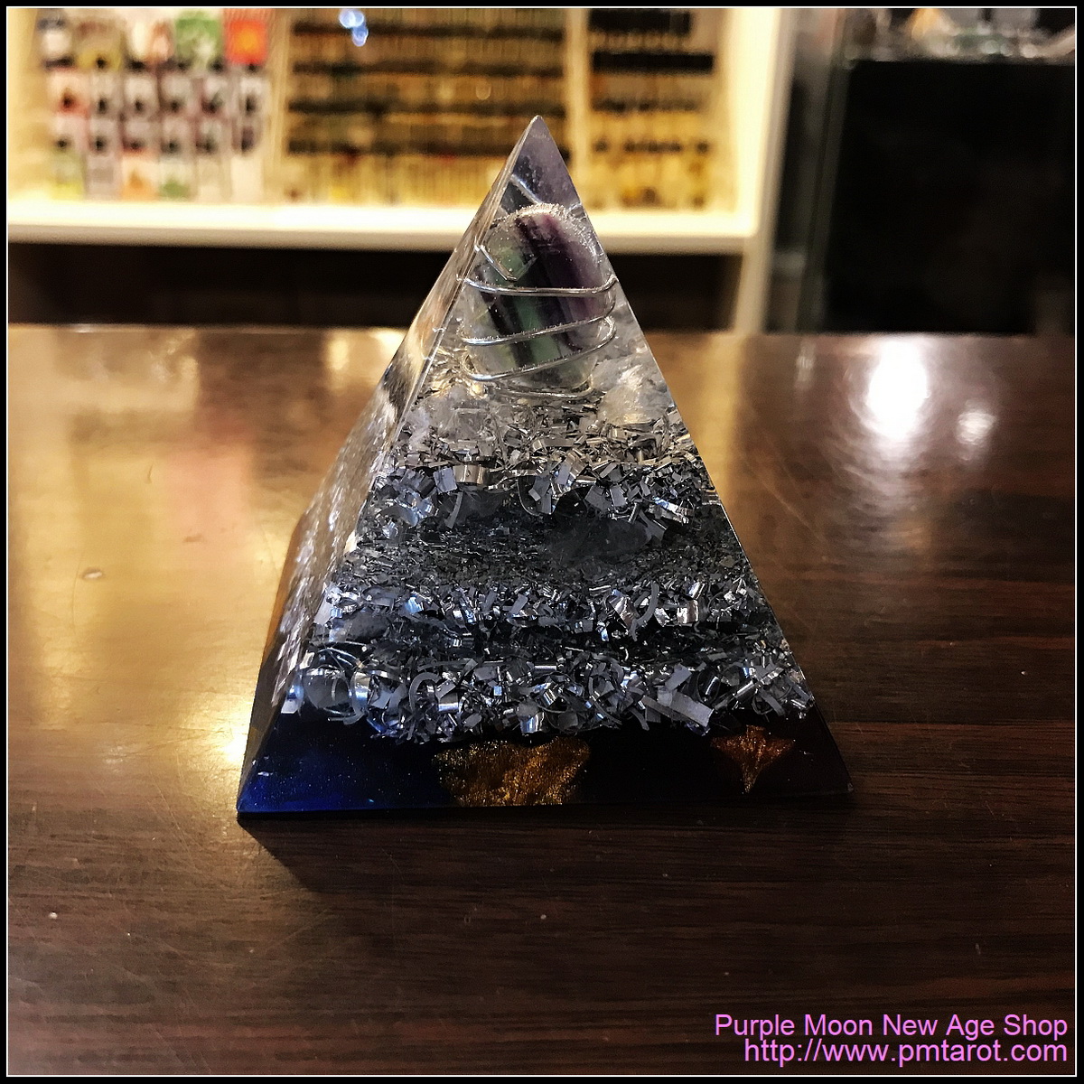 Avalon Magick x Oplusnet - Fluorite High Quality Orgonite Pyramid