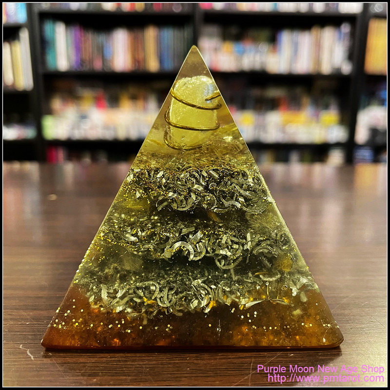 Avalon Magick x Oplusnet - Citrine High Quality Orgonite Pyramid