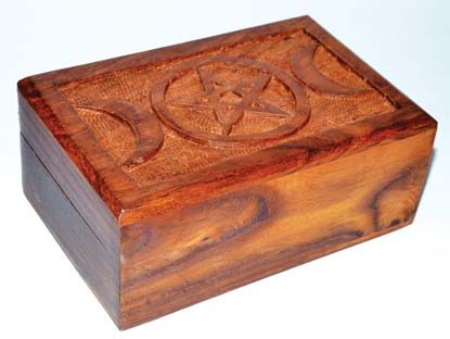 Triple Moon Pentagram Box