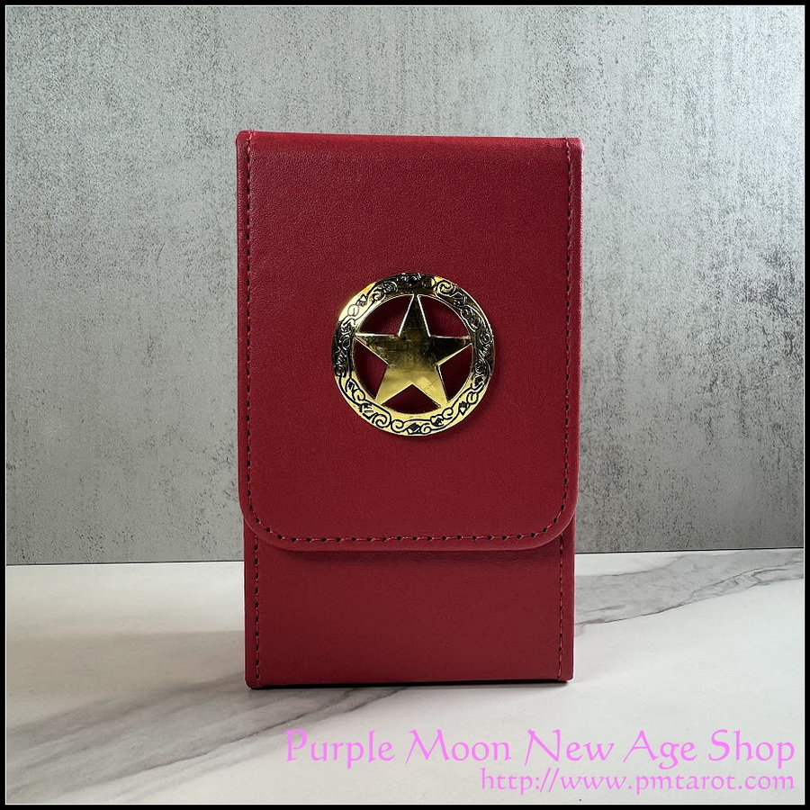 Leather Tarot Case w/ Gold Pentagram