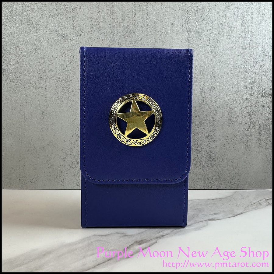 Leather Tarot Case w/ Gold Pentagram