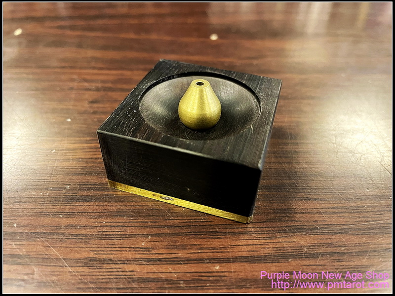 Ebony and Brass Incense Burner