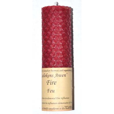 Beeswax Spell Candle - Fire