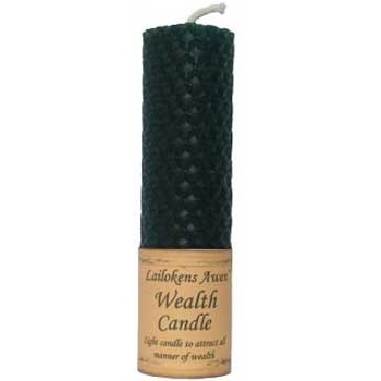 Beeswax Spell Candle - Wealth