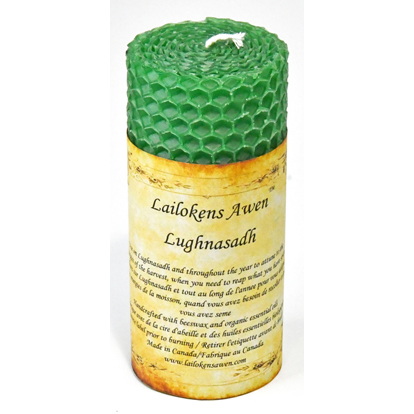 Beeswax Sabbat Altar Candle - Lughnasadh