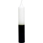 Double Action Jumbo Pillar Candle Black / White