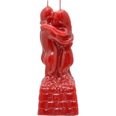 Lovers Adam & Eve Ritual Image Candle - Red
