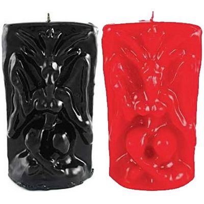 Sabbatic Goat / God Of The Witches Ritual Image Candle - Black