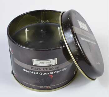Quartz Tin Candle: Gallina Negra (Black Chicken)
