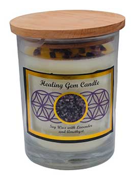 Gem Stone Soy Candle: Healing 