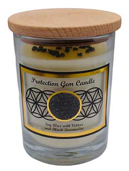 Gem Stone Soy Candle: Protection