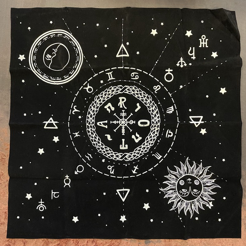Astrology Moon & Star Flannel Cloth