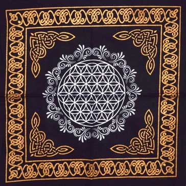 Flower Of Life Altar Cloth (18x18)