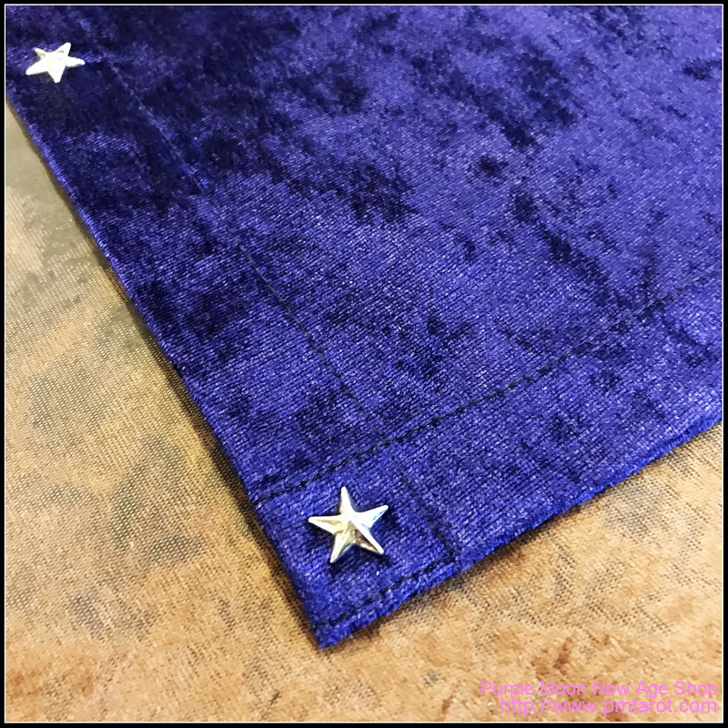 Purple Tarot Cloth w/star edging