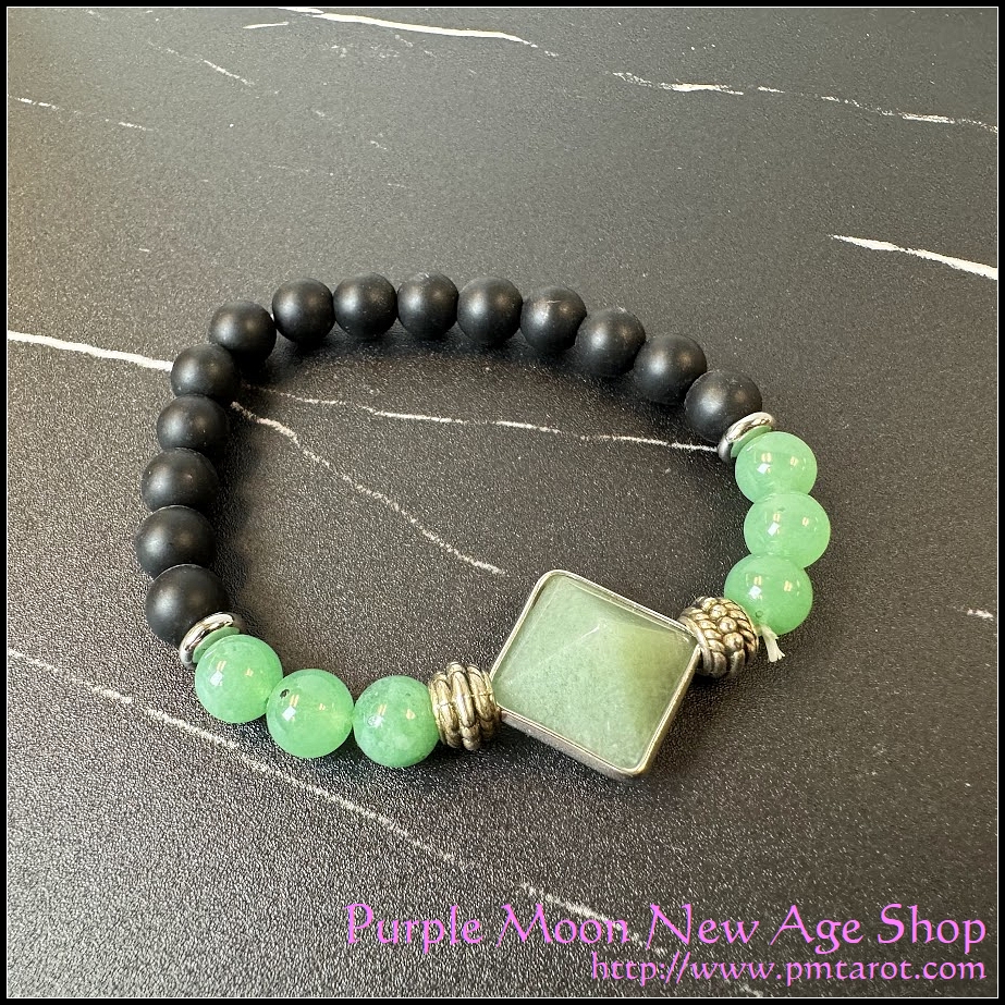 Green Aventurine Pyramid Bracelet