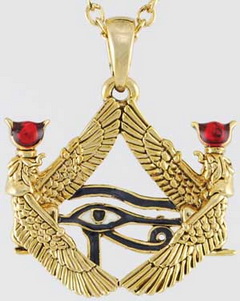 Isis Framed Eye of Horus Necklace