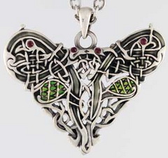 Celtic Dragon Heart Pendant