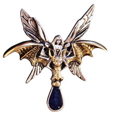 Bat Rider Pendant for Messages