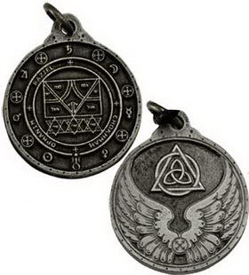 Raziel Talisman Silver Color