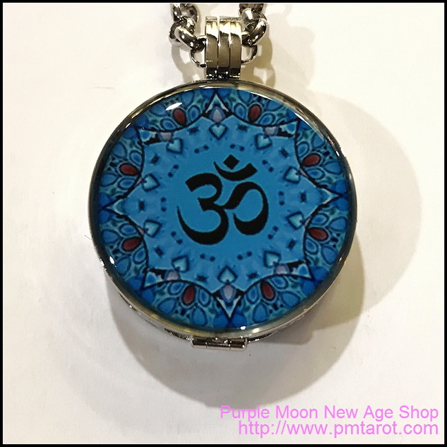 Stainless Steel Oil Locket - Om