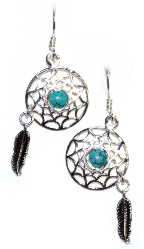 Dream catcher earrings in - Gem