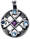 Celtic Cross Heart Pendant for True & Happy Friendship