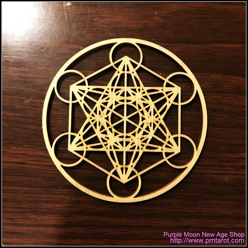 Archangel Metatron's Cube Wooden Plate