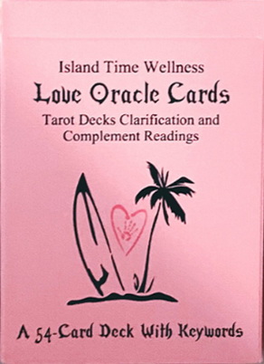 Island Time Wellness Love Oracle Cards Version I Poker Size - Pink