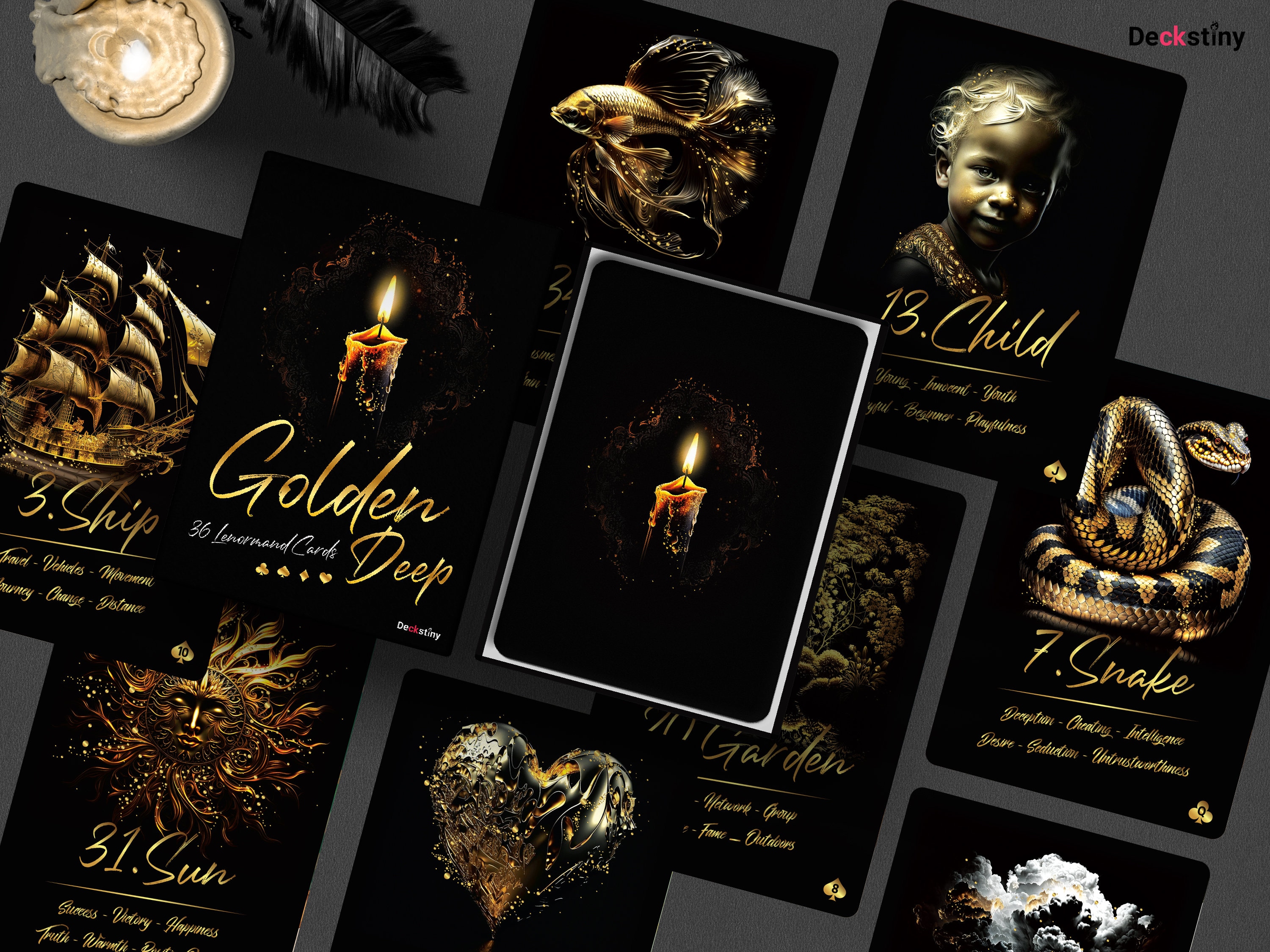 Golden Deep Lenormand