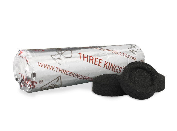 Three King Charcoal Roll 40mm