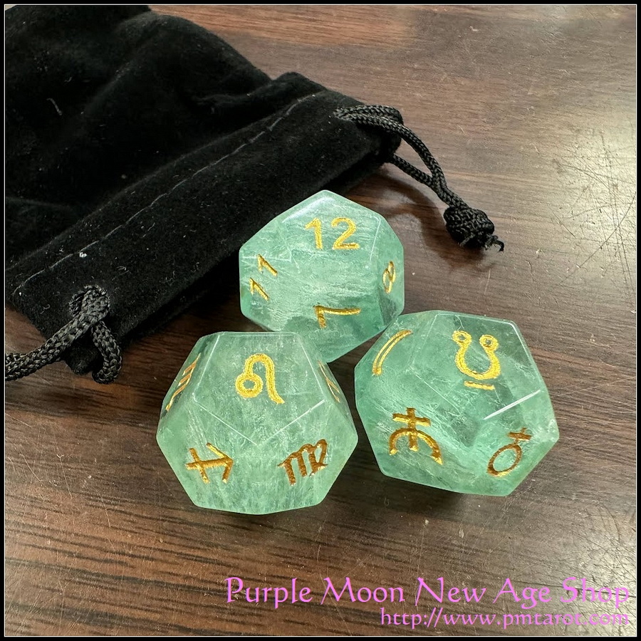 Astrodice -  Green Fluorite Special Edition