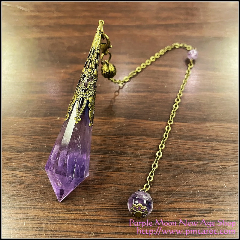 Boho Style Point Pendulum - Amethyst