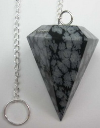 Snowflake Obsidian Pendulum